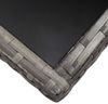 vidaXL Gartentisch Grau 170 x 80 x 74 cm Poly Rattan 318717 Bild 5