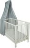Sterntaler Betthimmel, luftiger Gaze-Stoff, leichter Baby-Betthimmel für Kinderbett, dekorativ und atmungsaktiv, 160×300×0,5 cm, hellgrau Bild 2
