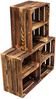 Holzkisten Weinkisten Kisten Vintage Geflammt 50 x 40 x 30cm mit Regalböden DIY Bild 3