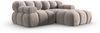 Micadoni Modulares Ecksofa Bellis 3-Sitzer Rechts Samt Bluvel Cappuccino Bild 2