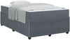 vidaXL Bettrahmen mit Matratze Dunkelgrau 120 x 190 cm Stoff 3398374 Bild 2
