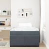 vidaXL Bettrahmen mit Matratze Dunkelgrau 120 x 190 cm Stoff 3398374 Bild 3