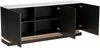 Vente-unique - DEVIKA Sideboard Holz, Platte SchwarzWeiß - B 40 cm x H 80 cm x L 189,6 cm Bild 5