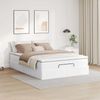 vidaXL Ottoman-Bett mit Matratze Weiß 140x200 cm Kunstleder 3311042 Bild 3