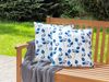 Gartenkissen 2er Set Pflanzenmuster TORBORA 45 x 45 cm Weiß Bild 3