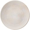 MAGIC by Inge Dekoteller, Dekoteller 35cm Holz mit Spiral Muster - Natur / Weiß Bild 3