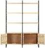 vidaXL Bücherregal 4 Etagen 124x30x180 cm Mango Massivholz 284417 Bild 3