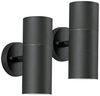 2er-Set Aluminium Up-Down Wandleuchte MODENA schwarz, GU10, Höhe 19,5 cm, IP44 Bild 2