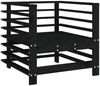 vidaXL Gartenstühle mit Kissen 2 Stk. Schwarz Massivholz Kiefer 825678 Bild 5