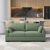 ADWOLT Ecksofa Liebessofa Polstersofa aus Cord, Set 1 Teile, Polstergarnitur elegant Wohnlandschaft, mit federkern & Kissen, Grün Bild 2