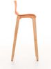 Barhocker DELHI - Orange, Holz Barhocker mit Lehne Barstuhl Tresenhocker Tresenstuhl Kneipenhocker Kneipenstuhl Bild 3