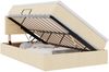 vidaXL Aufbewahrungsbett mit Matratze Creme 120 x 200 cm Holzwerkstoff 3370504 Bild 2