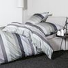 Bettwäsche Janine Mako Satin J.D. 87097-08 Streifen Graphit 135x200 Bild 3
