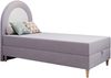 Kinderbett NEST, Boxspringbetten für Kinderzimmer, Jugendbett, Einzelbett mit Matratze 90 x 180 cm - Violett Velvet - Topper T25 Bild 4
