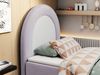 Kinderbett NEST, Boxspringbetten für Kinderzimmer, Jugendbett, Einzelbett mit Matratze 90 x 180 cm - Violett Velvet - Topper T25 Bild 3