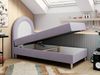 Kinderbett NEST, Boxspringbetten für Kinderzimmer, Jugendbett, Einzelbett mit Matratze 90 x 180 cm - Violett Velvet - Topper T25 Bild 2