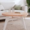 vidaXL Tischplatte Ø80x4 cm Rund Massivholz Buche 355925 Bild 1