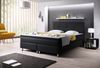 Boxspringbett Dallas 180x200 cm Webstoff Schwarz Bild 5