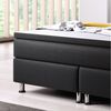 Boxspringbett Dallas 180x200 cm Webstoff Schwarz Bild 3