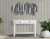 Dmora Konsolentisch Bakar, Tisch, Eingangskonsole, Regal, 110x40 h82 cm, Weiß Bild 2