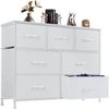 SURFOU Kommode mit 7 Schubladen Sideboard Mehrzweckschrank Schubladenschrank (Aufbewahrungsschrank Hoch Holztop Komodenschrank Sideboard Möbel), für Schlafzimmer, Wohnzimmer, Kinderzimmer, Flur, Aufbewahrungsschrank Bild 4