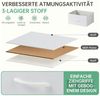 SURFOU Kommode mit 7 Schubladen Sideboard Mehrzweckschrank Schubladenschrank (Aufbewahrungsschrank Hoch Holztop Komodenschrank Sideboard Möbel), für Schlafzimmer, Wohnzimmer, Kinderzimmer, Flur, Aufbewahrungsschrank Bild 2