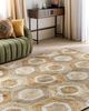 Teppich Jute beige 200 x 300 cm geometrisches Muster Kurzflor BASOREN Bild 3