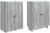 vidaXL Schrankset 2 pcs Grau Sonoma 66 x 34,5 x 90 cm Holzwerkstoff 3416364 Bild 3