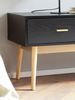Lowboard Schwarz mit Eiche-Dekor 150x50x40 cm TV-Kommode Modern, Design TV-Sc... Bild 5