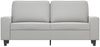 vidaXL 2-Sitzer-Sofa Hellgrau 140 cm Mikrofasergewebe 348982 Bild 3