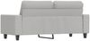vidaXL 2-Sitzer-Sofa Hellgrau 140 cm Mikrofasergewebe 348982 Bild 5