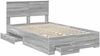 vidaXL Bettrahmen Graues Sonoma 135 x 190 cm Holzwerkstoff 3408277 Bild 5
