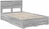 vidaXL Bettrahmen Graues Sonoma 135 x 190 cm Holzwerkstoff 3408277 Bild 4