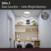 LED Panel Abia 2 White Select Dämmerungsgesteuerter Bewegungsmelder (HF) rund 400mm 16W 1400lm 2700 - 4000K Weiß Bild 2