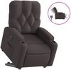 vidaXL Relaxsessel mit Aufstehhilfe Elektrisch Dunkelbraun Stoff 3204739 Bild 2