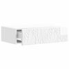 vidaXL Wandmontierter Beistelltisch Hochglanz Weiß 59 x 34,5 x 17 cm 898829 Bild 2