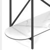 Moderne Design Konsole MARMOL-Plus 100cm weiss Marmor-Dekor Metallgestell Bild 5