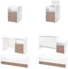 Lorelli Babybett Trend Plus 70x160cm Schreibtisch Kinderbett Schubladen Kommode braun Bild 4