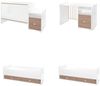 Lorelli Babybett Trend Plus 70x160cm Schreibtisch Kinderbett Schubladen Kommode braun Bild 3