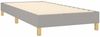 vidaXL Polsterbett, Stoff, 25,0 cm, Hellgrau, 90x190 cm, Natur Bild 4
