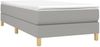 vidaXL Polsterbett, Stoff, 25,0 cm, Hellgrau, 90x190 cm, Natur Bild 3