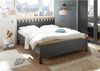 Doppelbett LIV'IN Bern, Holzwerkstoff, Grau, Schwarz, Holzfarben, 191 x 107 x 207 cm Bild 4