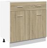 vidaXL Schubunterschrank Lyon Sonoma-Eiche 80x46x81,5 cm Holzwerkstoff 849615 Bild 2