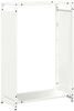 vidaXL Brennholzregal Weiß 60x28x90 cm Kaltgewalzter Stahl 864212 Bild 2