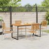 vidaXL Garten Essgruppe 5 pcs Beige Massivholz Akazie 3365459 Bild 4