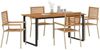 vidaXL Garten Essgruppe 5 pcs Beige Massivholz Akazie 3365459 Bild 3
