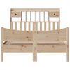 vidaXL Massivholzbett ohne Matratze 140x200 cm Kiefernholz 3323377 Bild 4