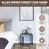 Acryl Beistelltisch mit Magazinhalter 2in1, schwarz-glänzend Bild 3