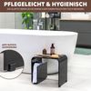 Acryl Beistelltisch mit Magazinhalter 2in1, schwarz-glänzend Bild 4