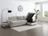Vente-unique - MILAVO Sofa Stoff Beige - B 160 cm x H 90 cm x L 284 cm Bild 3